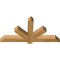 Ekena Millwork Kennewick Rough Sawn Timber Gable Bracket, Western Red Cedar, 48"W x 24"H x 4"D x 4"F, 12/12 Pitch GBW048X24X0404KEN00RWR - alternate 2